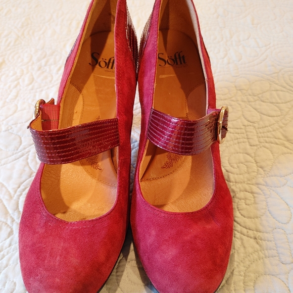 Sofft Burgundy Mary Janes size 11 - Picture 1 of 5